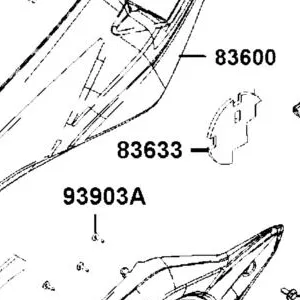 83633-LGC6-E00 SPONGE B BOARD B L SIDE — diagram cutout