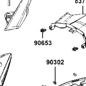 90653-LKB9-900 CLIP MUDGUARD — diagram cutout