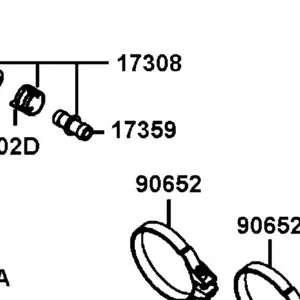 17308-LGC6-E00 TUBE ASSY AIR/C — diagram cutout
