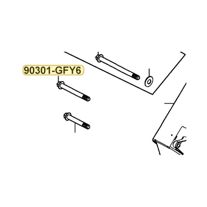90301-GFY6-901 NUT (HEX) CAP 8MM(C) — diagram cutout