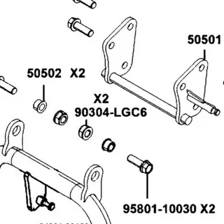 90304-LGC6-E00 NUT M10X1.25(C) — diagram cutout