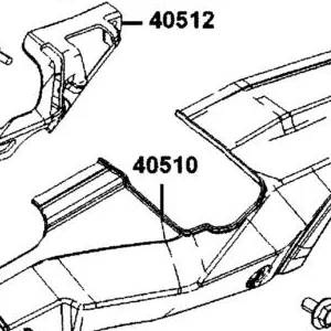 40510-LGC6-E00-N1R COVER UP A???CHAIN (Black) — diagram cutout