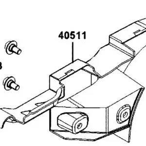40511-LGC6-E01-N1R COVER UP B CHAIN (Black) — diagram cutout
