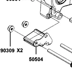 50504-LGC6-E00 PLATE MAIN STAND TOPPER — diagram cutout