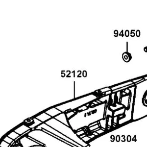 52120-LGC6-E01-T02 FORK CAST, RR R/H — diagram cutout