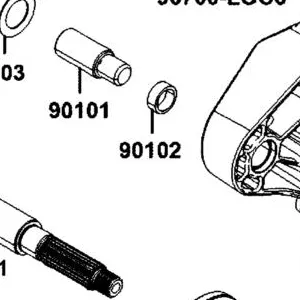 90102-LGC6-E00 COLLAR RR FORK PIVOT — diagram cutout
