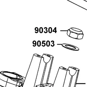 90503-0A51-870 WASHER STEERING STEM NUT