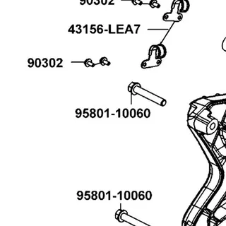 95801-10060-06 BOLT FLANGE 10*60 — diagram cutout