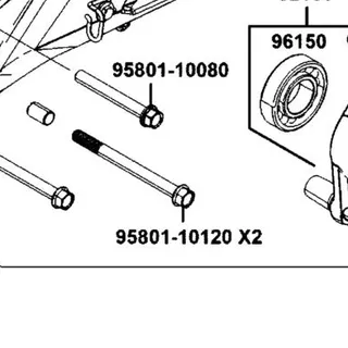 95801-10120-06 BOLT FLANGE 10*120 (G) — diagram cutout