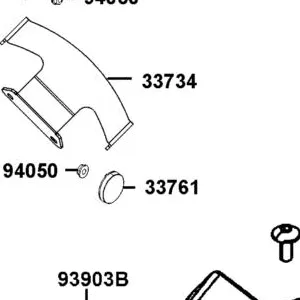 33734-LGC6-M30 STAY,REAR REFLEX REFLECTOR — diagram cutout