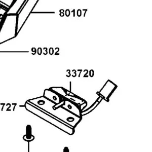80107-LGC6-E00-N1R COVER LICENSE LIGHT (Black) — diagram cutout