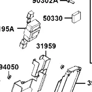 31959-LGC6-E00 STAY HAZARD — diagram cutout