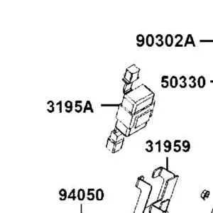 3195A-LBA7-E00 HAZARD CONTROL ASSY — diagram cutout