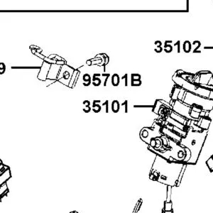 35101-LGC6-315 KEY SET LOCK & COMB — diagram cutout