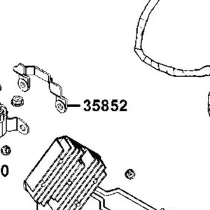 35852-LGC6-E00-N1R ISOLATED PLATE (Black) — diagram cutout