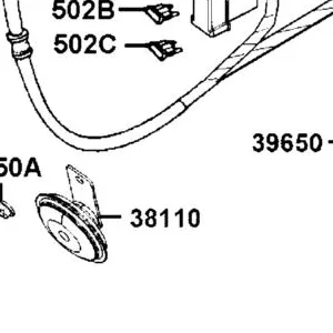 38110-KKC3-90B HORN COMP — diagram cutout