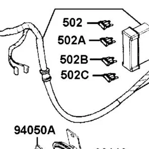 502-00164 BLADE FUSE MINI 5A — diagram cutout