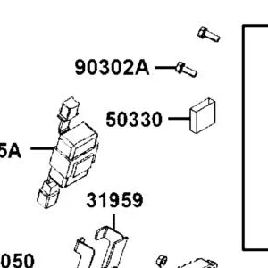 50330-LKF5-E00 SPONGE BATTERY CASE — diagram cutout