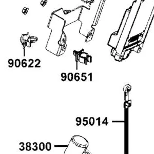 90651-ALH3-700 CLIP WIRE HARN — diagram cutout