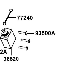 93500-LGC6-E00 SCREW PAN 4X40 — diagram cutout