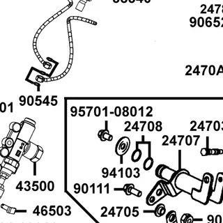 95701-08012-06 BOLT FLANGE 8*12 — diagram cutout