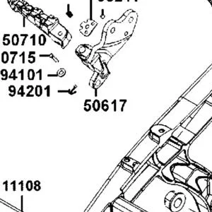 50617-LGC6-E00 BRKT R PILLION STEP — diagram cutout