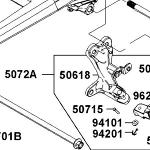 50618-LGC6-E00 BRKT L PILLION STEP — diagram cutout