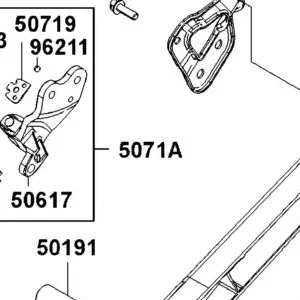 5071A-LGC6-E00 BAR ASSY. R PILLION STEP — diagram cutout