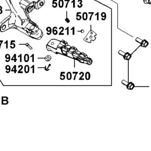 50720-LGC6-E00 BAR L PILLION STEP — diagram cutout