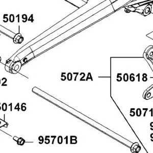 5072A-LGC6-E00 BAR ASSY. L PILLION STEP — diagram cutout