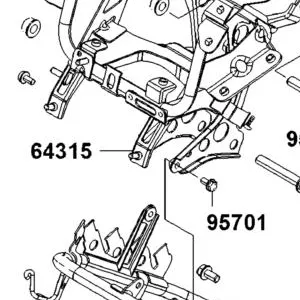 64315-LGC6-E00 BRKT FR COVER — diagram cutout