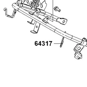 64317-LGC6-E00 UNDER PIPE FR COVER BRKT. — diagram cutout