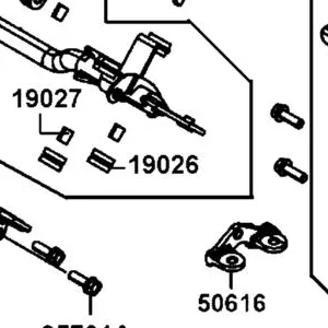 19026-LKF5-E00 DAMPING RUBBER RADIATOR — diagram cutout