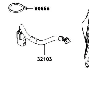 32103-AKB8-E01 SUB HARNESS HEATER — diagram cutout