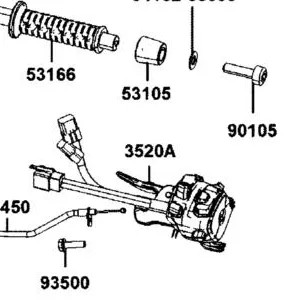 3520A-AKB8-E01 SW ASSY LH HANDLE COMP — diagram cutout