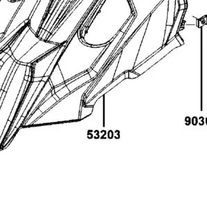 53203-AKB8-E00-N1R COVER FR METER (Black) — diagram cutout