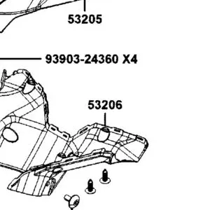 53206-AKB8-E00-N1R COVER HANDLE LOW (Black) — diagram cutout