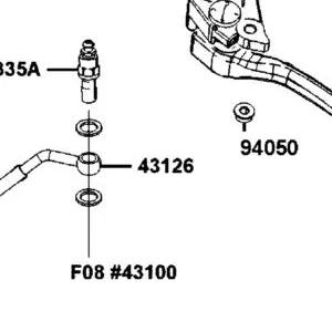 43126-AKB8-E00 HOSE ASSY RR BRK — diagram cutout