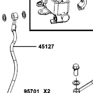 45127-AKB8-E00 HOSE ASSY M/C FR BRK — diagram cutout