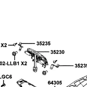 35235-AKB8-E00 STAY MULTI-FUNCTION SW RH — diagram cutout