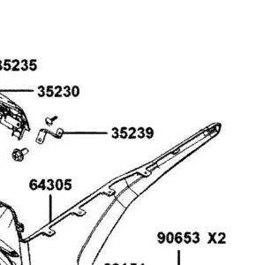 35239-AKB8-E00 STAY MULTI-FUNCTION SW LH — diagram cutout