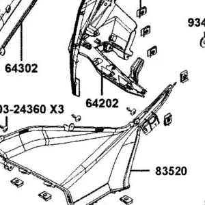 64202-AKB8-E00-JEP MOLDING C R SIDE — diagram cutout