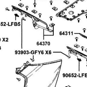 64370-AKB8-E00-N1R PANEL B ASSY R FLOOR (Black) — diagram cutout