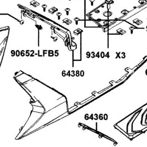 64380-AKB8-E00-N1R PANEL B ASSY L FLOOR (Black) — diagram cutout