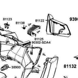 81125-AKB8-E00 HINGE R FR INNER BOX — diagram cutout