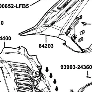 64203-AKB8-E00-JHP MOLDING C L SIDE — diagram cutout
