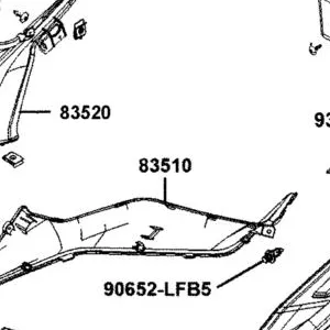 83510-AKB8-E00-N1P BOARD B R SIDE — diagram cutout