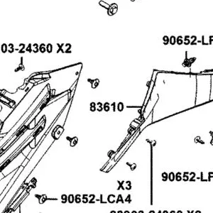 83610-AKB8-E00-N1P BOARD B L SIDE — diagram cutout