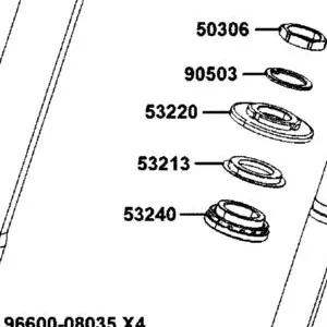 53213-AKB8-E00 DUST SEAL STRG HEAD TOP — diagram cutout