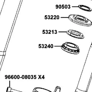 53240-AKB8-E00 BEARING TOP STRG — diagram cutout